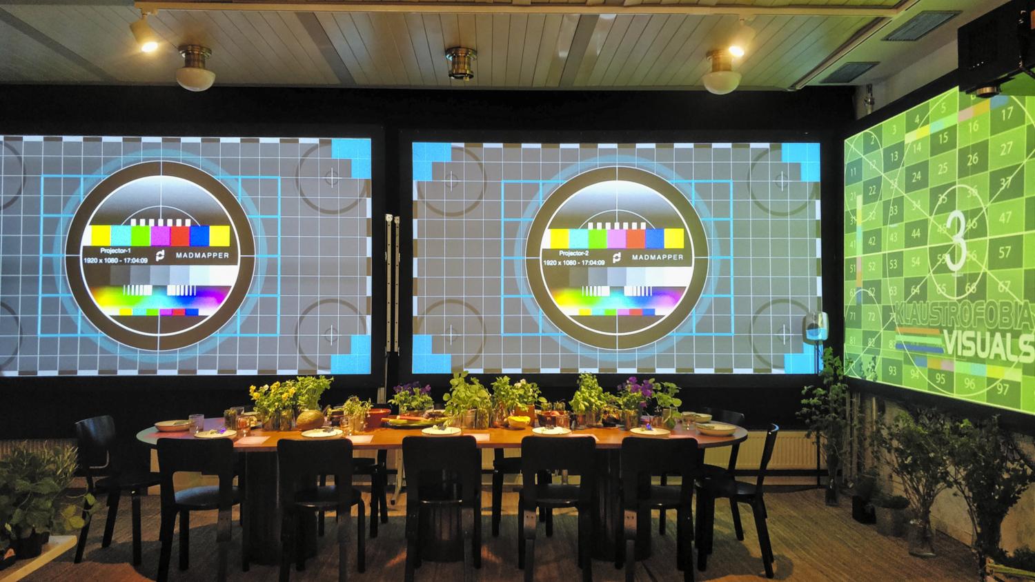 Setup for Valio Luomu -illallinen, Ravintola Pöytä 2019