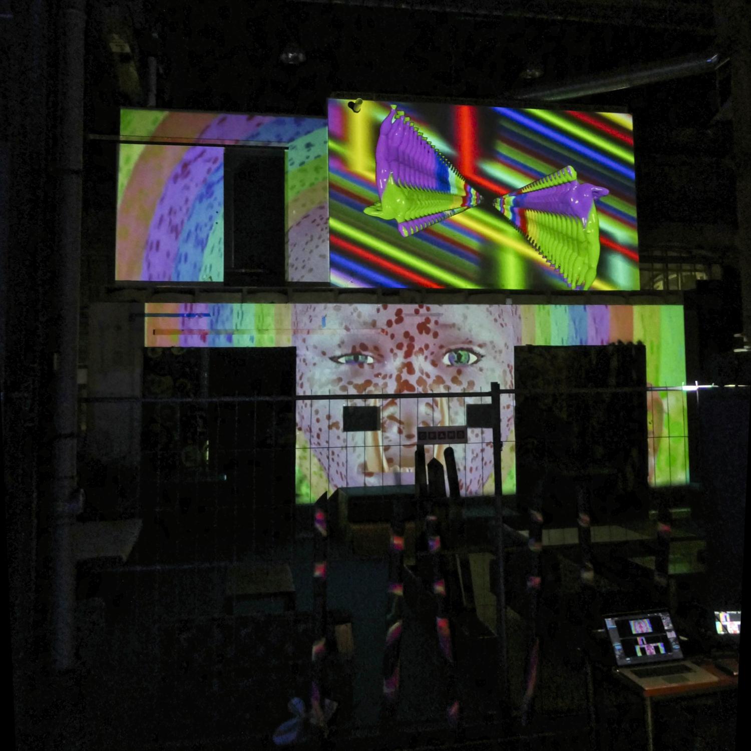 Projection mapping installation for Querelle Festival 2019
