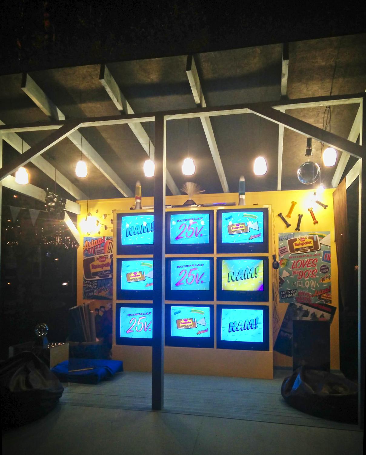 Vaasan Ruispalat ständi TV installation @ FLOW 2016